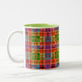 MAC RAE TARTAN Mug Lime Bicolore (Gauche)