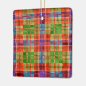 MAC RAE TARTAN Ornament keramisch vierkant (Links)