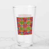 MAC RAE TARTAN Pintglas Glas (Achterkant)