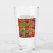 MAC RAE TARTAN Pintglas Glas (Voorkant)