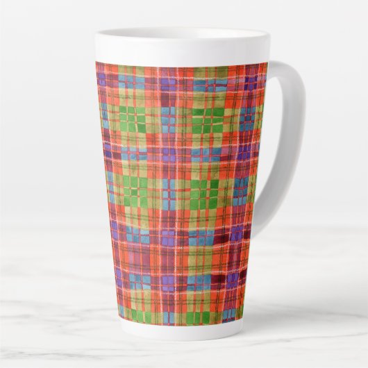 MAC RAE TARTAN Tall Latte Mug (Angle droit)