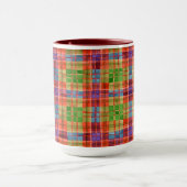 MAC RAE TARTAN Tall Maroon Combo Mug (Centre)