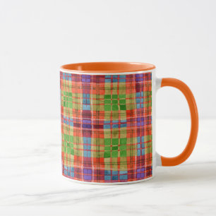 MAC RAE TARTAN Tasse Combo Orange