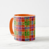 MAC RAE TARTAN Tasse Combo Orange (Devant gauche)