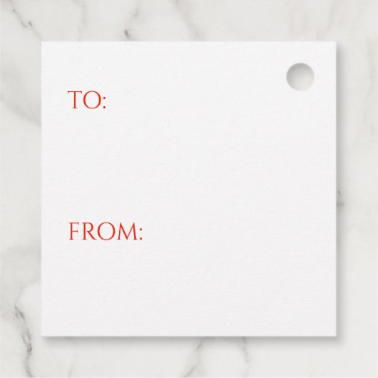 MAC RAE TARTAN Vierkante cadeaukaartjes Bedankjes Labels (Achterkant)