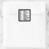 Mac Snelkoppeling MacOS Computer Geek Technology A Vierkante Sticker (Tas)