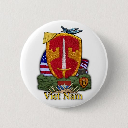 Mac V SOG Militair Adviseur Vietnam Oorlog Button (Voorkant)