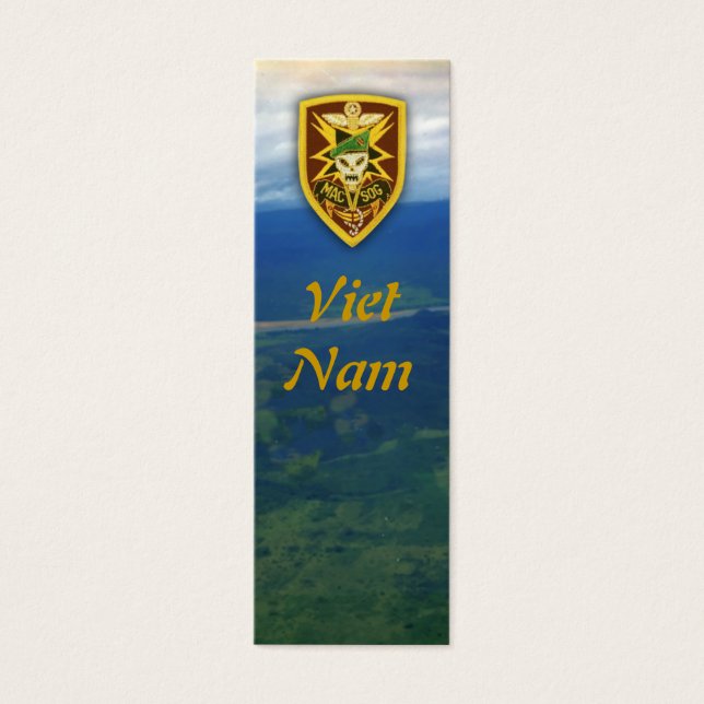 mac v sog vietnam vétéran patch bookmarkers (Devant)