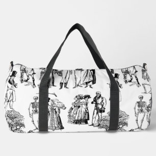 macabere halloween regency skeleton toile plunjezak
