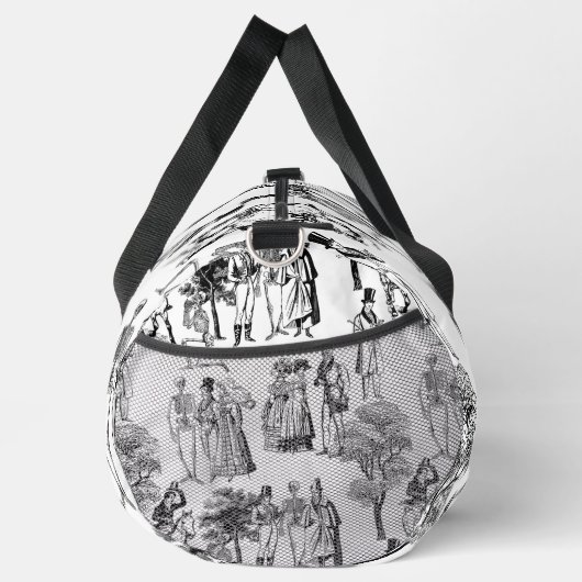 macabere halloween regency skeleton toile plunjezak (Rechts)