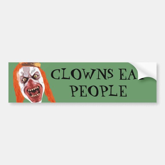 Macabre Clown Bumpersticker (Voorkant)