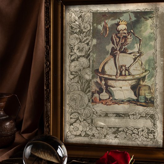 Macabre Dans des Death Halloween Skeleton Tissuepapier