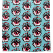 Macabre Eye Melt Creepy Psychedelic Dark Art Douchegordijn (Voorkant)