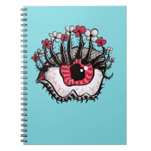 Macabre Eye Melt Creepy Psychedelic Dark Art Notitieboek