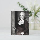 Macabre Maîtresse Gothique Vampire Carte postale (Debout devant)