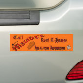 macabre verhuurt een gerucht bumpersticker (Op auto)
