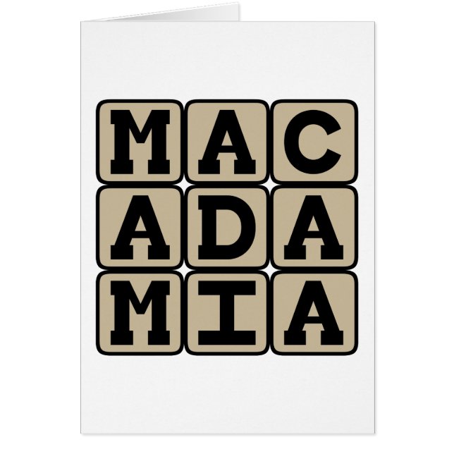 Macadamia, Hawaiian Nut (Voorkant)