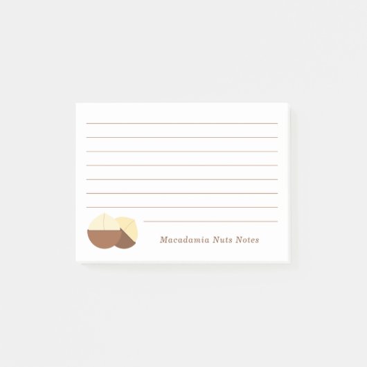 Macadamia Noten Sticky Notes (Voorkant)