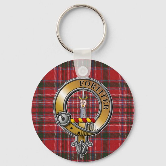 MacAlister Tartan & Badge Sleutelhanger (Voorkant)