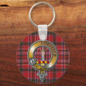 MacAlister Tartan & Badge Sleutelhanger (Voorkant)