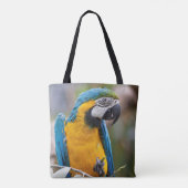 Macao bleu et jaune sur le sac d'impression (Dos)