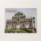 Macao Ruin of St. Paul's Church China Souvenir Legpuzzel (Horizontaal)