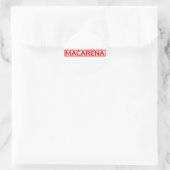Macarena Stamp Ronde Sticker (Tas)