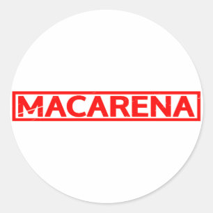 Macarena Stamp Ronde Sticker