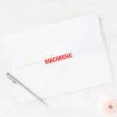 Macarena Stamp Ronde Sticker (Envelop)