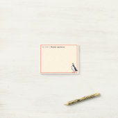 Macareux simple du bureau du bloc-notes du post-it (Sur un bureau)