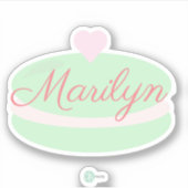 Macaron Bakery Sweets Baker Sticker (Voorkant)