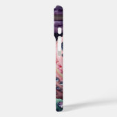  Macaron Bling Monogrammed Case-Mate iPhone Case (Achterkant / Links)