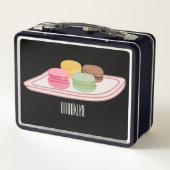 Macaron cartoon illustratie (Achterkant)