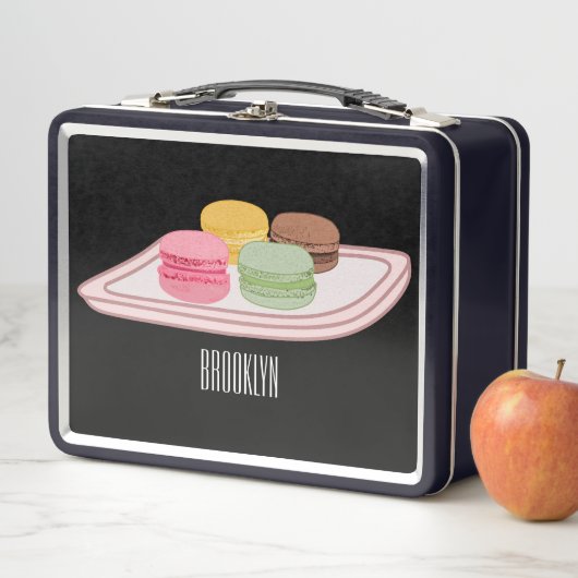 Macaron cartoon illustratie (In situ)