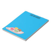 Macaron cartoon illustratie notitieblok (Gedraaid)