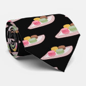 Macaron cartoon illustratie stropdas (Opgerold)