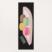 Macaron cartoon illustratie yogamat (Achterkant)