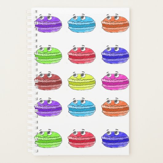 Macaron Cartoon Patroon Planner (Voorkant)