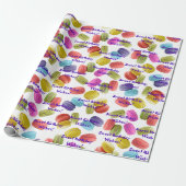 Macaron Cookies Pattern All Occasion Sjabloon Cadeaupapier (Uitgerold)