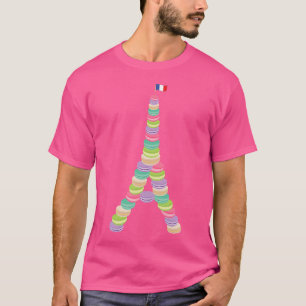 Macaron Eiffel Tower French Macaroon Paris T-shirt