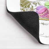Macaron French geïnspireerd Mousepad Muismat (Hoek)