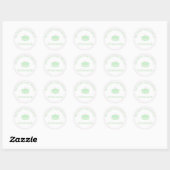 Macaron Heart Logo Stickers Boulangerie maison (Feuille)