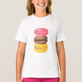 Macaron Illustration Sweets Waterverf Macaroons T-shirt