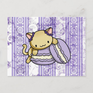 Macaron Kat Briefkaart