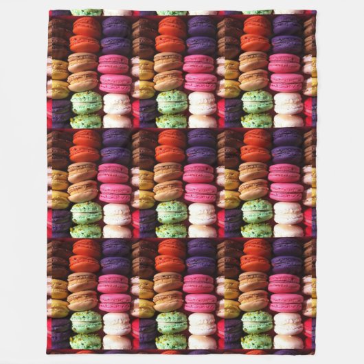 macaron koekjes deeg fleece deken (Voorkant)