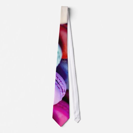 Macaron Macarons stropdas necktie novelty dessert  (Voorkant)