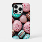  macaron monogram iPhone hoesje (Achterkant)