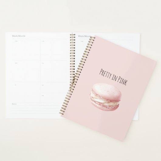 Macaron rose ravissant (Devant avec enveloppe)