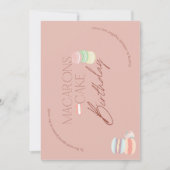 macaron stack verjaardagsuitnodiging kaart (Voorkant)