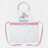 Macaron Turquoise Paarse Sinaasappel Bold Typograf Schort (Voorkant)